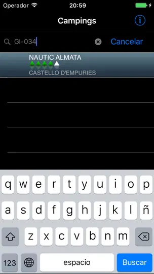 Captura de pantalla de Guia Camping en iPhone 1