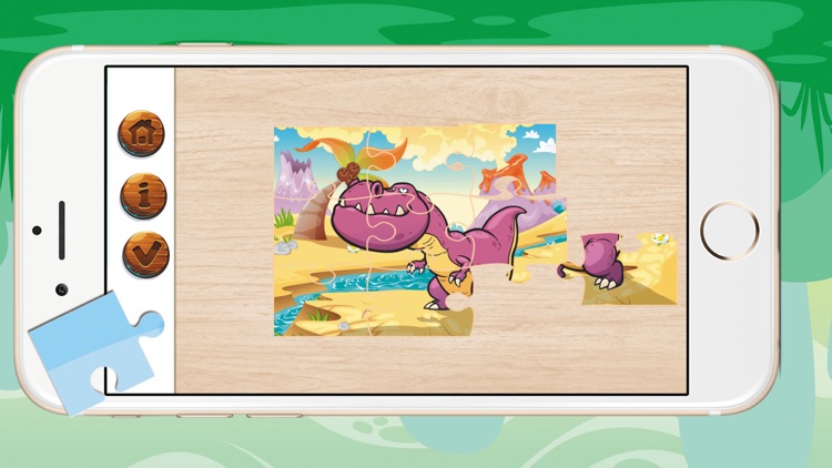 Game for kids : Jigsaw Puzzle Dinosaur screenshot-3