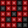 ZigZag Puzzle. Red and black icon