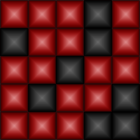 ZigZag Puzzle. Red and black