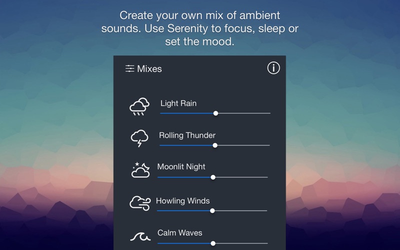 Screenshot #2 for Serenity - Relaxing Ambient Sounds