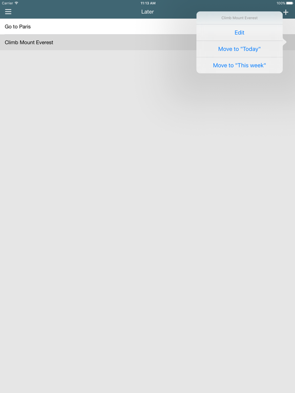 3Do - Simple Triple To Do List iPad screenshot 4 - Productivity app