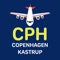 Flight arrivals and departures information for Copenhagen Kastrup Airport (CPH)