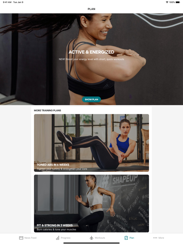 ‎adidas Training by Runtastic Screenshot