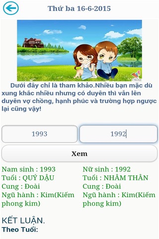 Lịch vạn niên tử vi tướng số screenshot 4