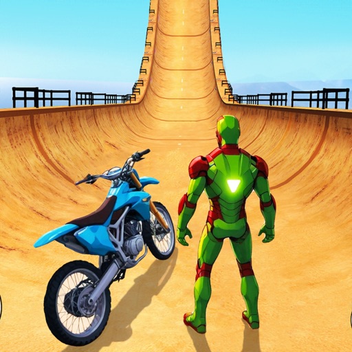 Superhero Bike Stunt Master 3D