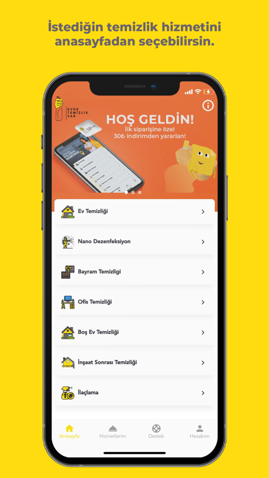 EvdeTemizlikVar Screenshot