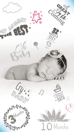 Baby Photo Story - Pregnancy Milestones Camera screenshot 3