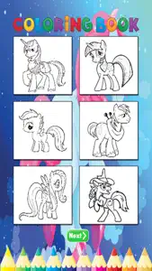 Pony Art Coloring Book - Activities for Kids screenshot #3 for iPhone