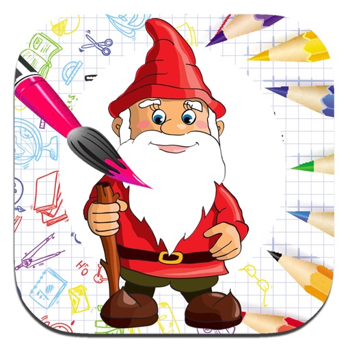 Coloring Book Game For Dwarf Cute Version