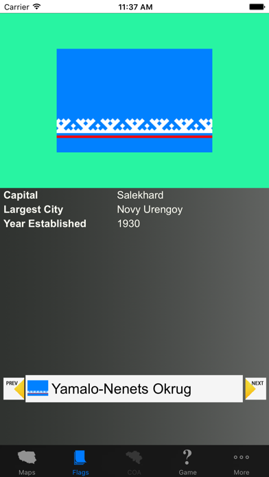 Screenshot #3 pour Russia State Maps, Flags and Capitals