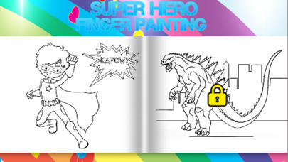 How to cancel & delete Superheros finger painting from iphone & ipad 3