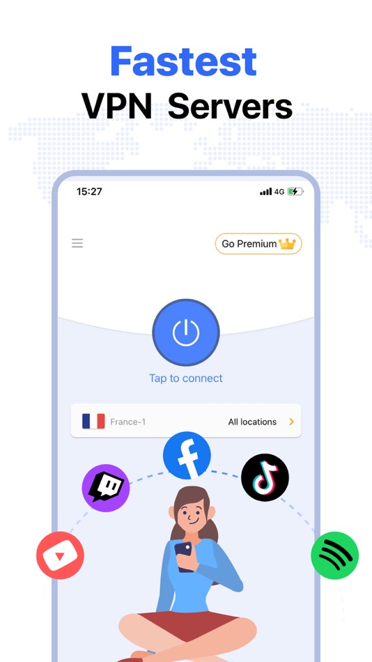 #1. Speedy VPN: Best WiFi Security (iOS) 由: INFINITE TECH LIMITED