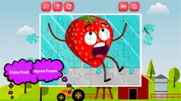 lively fruits learning jigsaw puzzle games for kid iphone screenshot 1