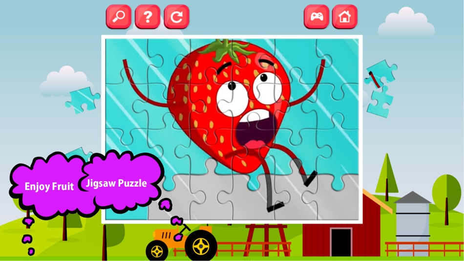 Lively Fruits learning jigsaw puzzle games for kid - 1.0.1 - (iOS)