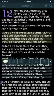 hebrew greek english bible (leningrad codex - kjv) iphone screenshot 2