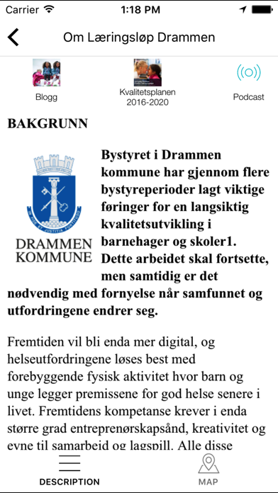 Læringsløp Drammen screenshot 2