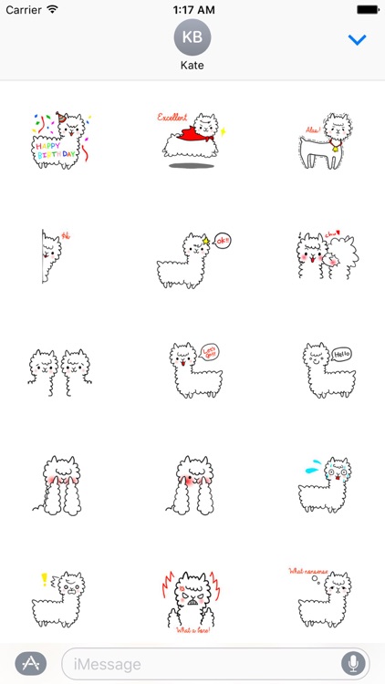 Smart White Alpaca Sticker