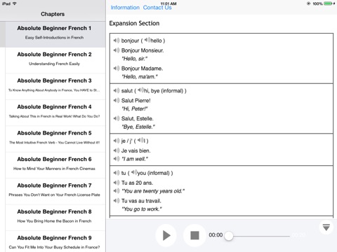 Intro to French Language and Culture for iPad screenshot 3