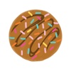 Cookie sticker - biscuit food stickers for photos