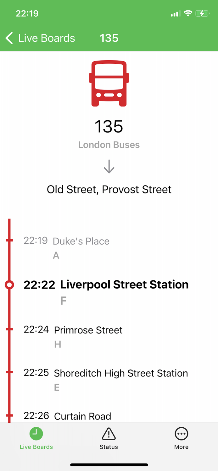 Live Boards - Train and TFL Time