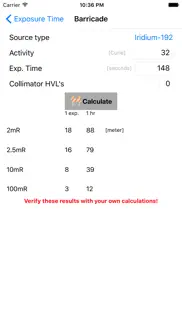 gamma ray calculator iphone screenshot 3