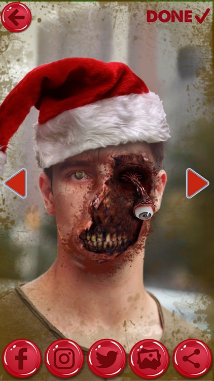 Zombie Santa Claus - Christmas Face Stickers screenshot-4