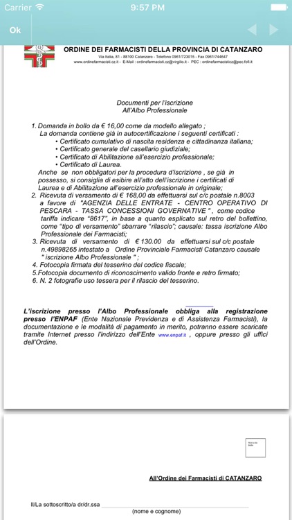 Ordine Farmacisti Catanzaro