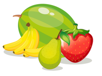 Healthy Fruit Berry Stickers