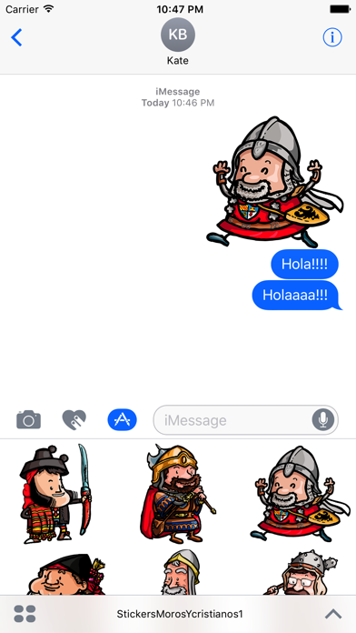 Screenshot #2 pour Stickers Moros y Cristianos 1