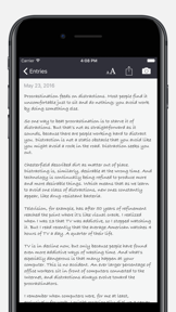 Chapters - Notebooks for Writing screenshot
