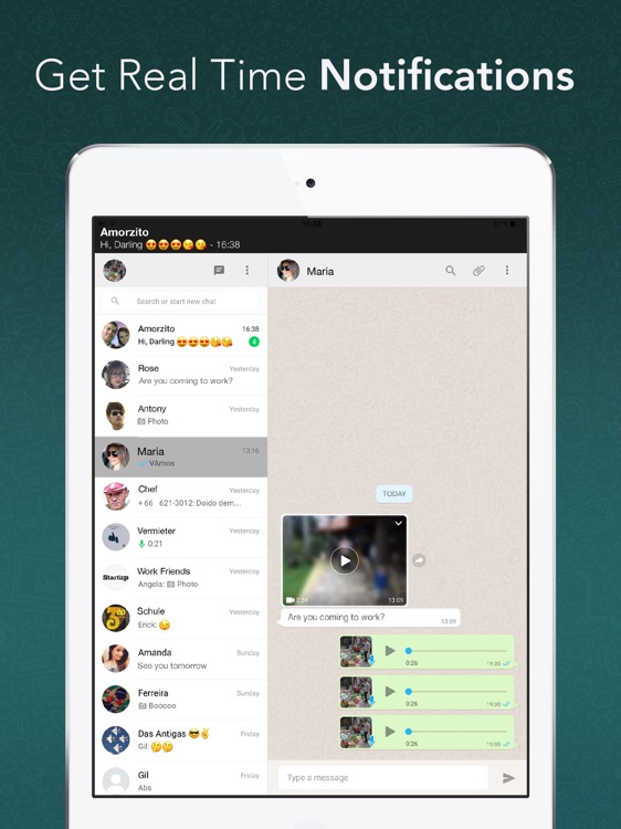 Messenger for WhatsApp for iPad screenshot-3
