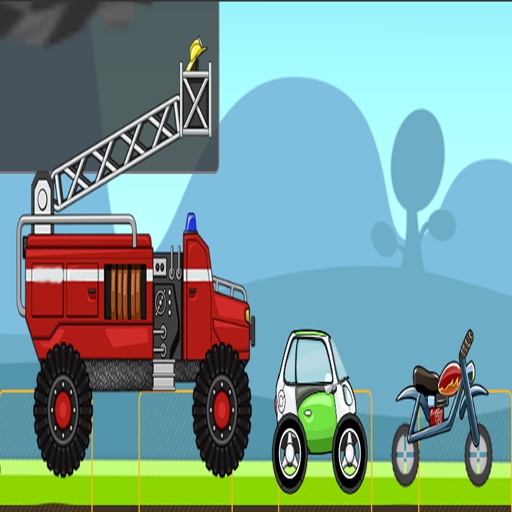 Hill Climb car jump on mountain games iOS App