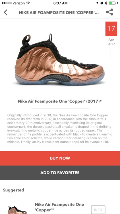 FoamBook: Nike Foamposite app