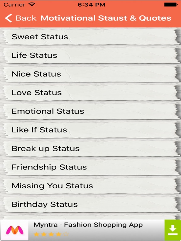 Screenshot #5 pour Motivational Status, Inspirational Quotes And SMS