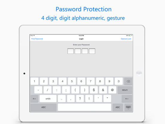 My Notes Safe Pro iPad screenshot 4 - Utilities app