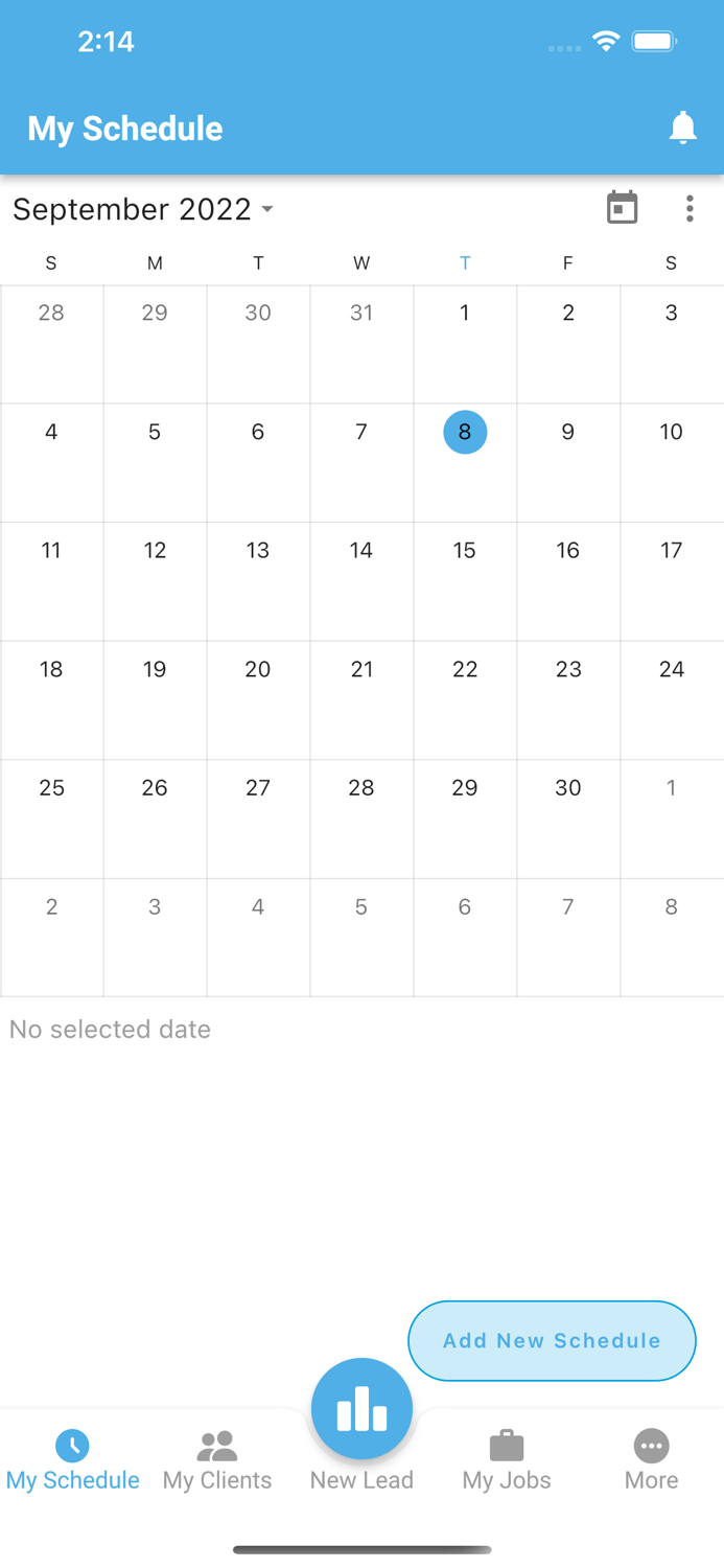 Vebbuilders Schedule App