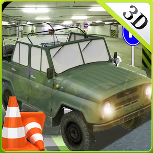 Multi-Storey jeep parking & crazy driver simulator icon