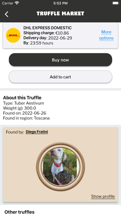 Truffle Market Screenshot