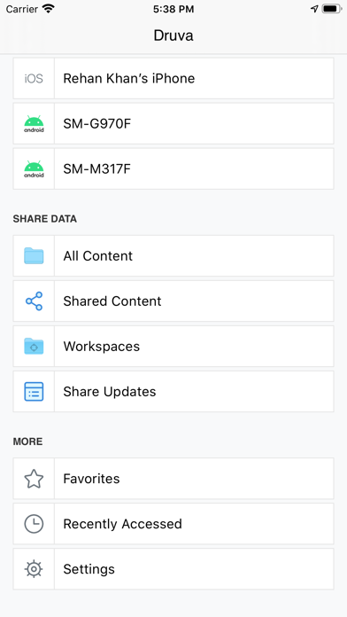 Druva Screenshot