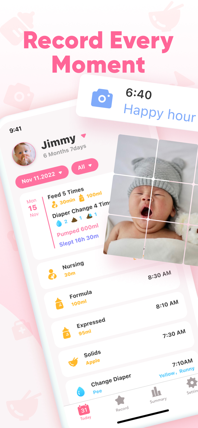 Baby Log Newborn Tracker