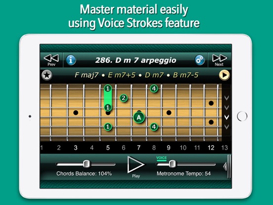 Sweep Picking Guitar Arpeggios iPad app afbeelding 3