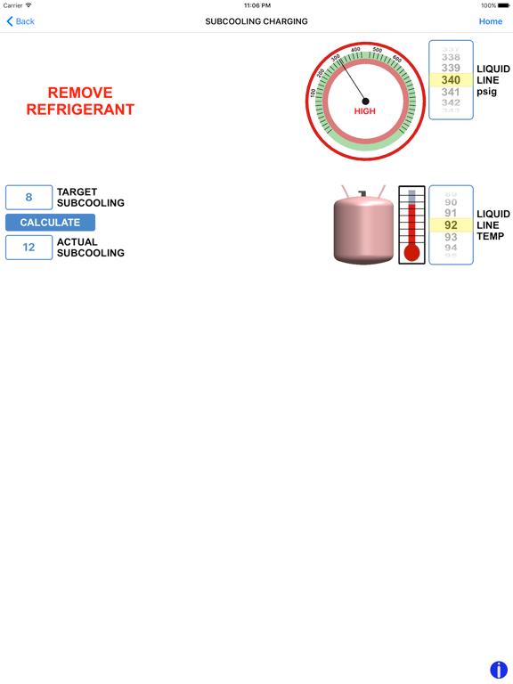 SuperCool Slide Rule HVAC iPad screenshot 2 - Utilities app