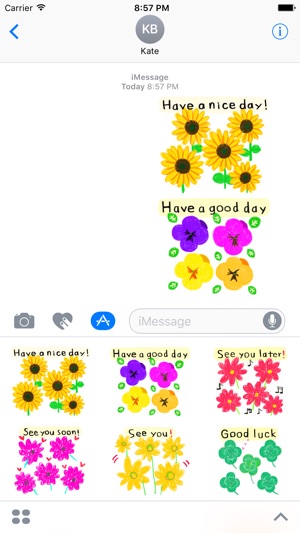 Flower Words - Text Message Stickers Pack 1(圖1)-速報App