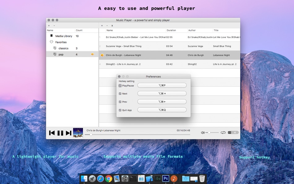 Music Player - a powerful and simply player - 1.0 - (macOS)