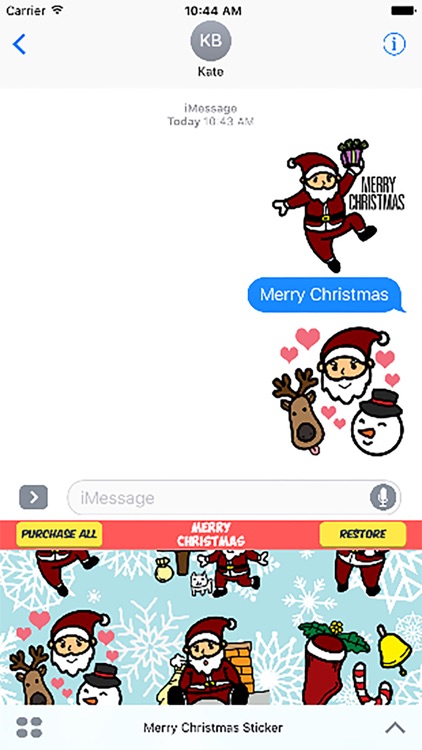 Christmas Happy Santa Claus Sticker