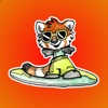 Cheerful Red Panda Stickers