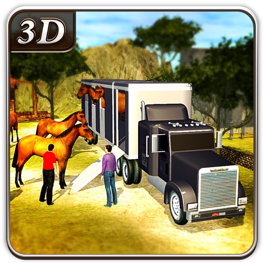 Horse Transporter Truck Driver & Cargo Delivery icon