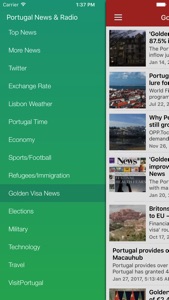 Portugal News English Today & Portuguese Radio screenshot #2 for iPhone