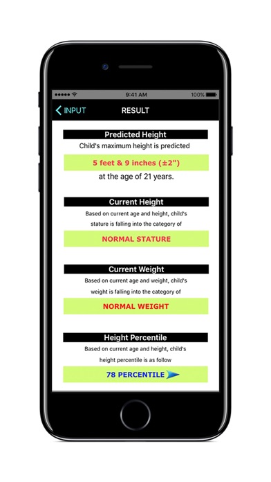 Screenshot #2 pour Adult Height Predictor